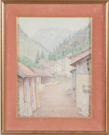 Carlo Stoppani (Pittore Bolognese del XIX secolo), “Strada di montagna”, 1929.