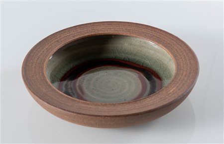 Nanni Valentini (Sant'Angelo In Vado 1932 - Arcore 1985), Ciotola in ceramica smaltata.