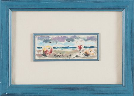 Filippo de Pisis (Ferrara 1896 - Brugherio 1956), “Natura morta”, 1949.