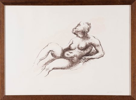 Augusto Murer (Falcade 1922 - Padova 1985), “Nudo femminile”, 1987.