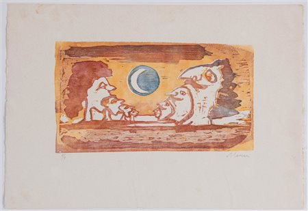 Mino Maccari (Siena 1898 - Roma 1989), “Senza titolo”.