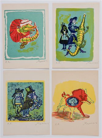 Mino Maccari (Siena 1898 - Roma 1989), Quattro Prove d’Autore.