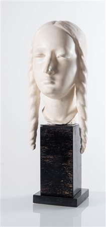 Guido Cacciapuoti (Napoli 1892 - Milano 1953), &ldquo;Fanciulla con le trecce&rdquo;.