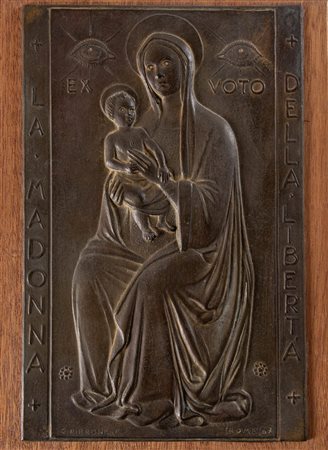 Giuseppe Fortunato Pirrone (Borghetto 1898 - Roma 1978), “Madonna della Libertà”, 1967.