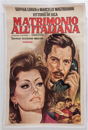 Manifesto “Matrimonio all’italiana”, 1964.