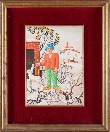 Artista Naif del XX secolo, “Cracovia: l’ovile”, 1973.