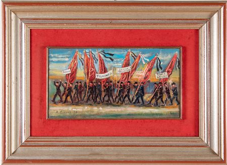 Andrea Mozzali (Guastalla 1895 - Poviglio 1977), “I Maggio”, 1975.