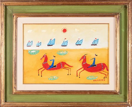 Aldo Ordavo (Viareggio 1913 - 1991), “Senza titolo”.