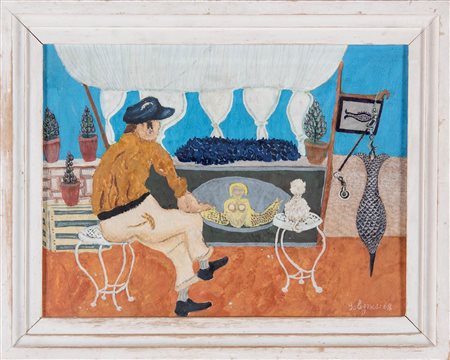 Ferruccio Bolognesi (Mantova 1924 - 2002), “Pescatore”, 1968.