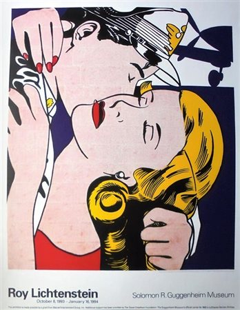 Roy Lichtenstein “The Kiss, Salomon R. Guggenheim Museum” 1993