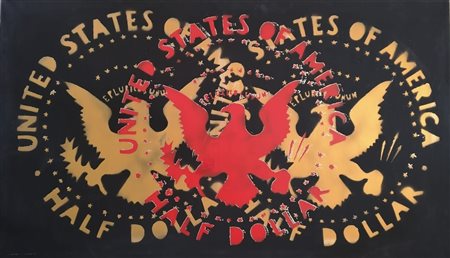 Franco Angeli “Half dollar” ‘80