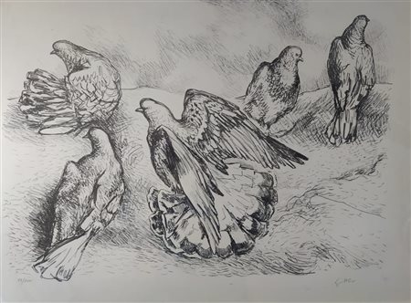 Renato Guttuso “Le colombe” 