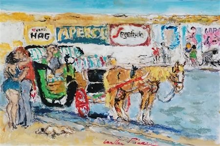Walter Piacesi “Fiacre in attesa e innamorati” 2016