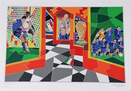 Ugo Nespolo “Mondiali di calcio” 