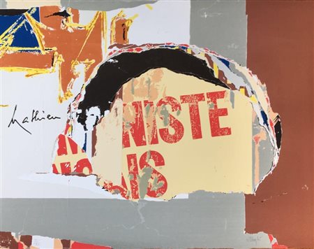 Jacques Villeglè “Hommage à Mathieu” 