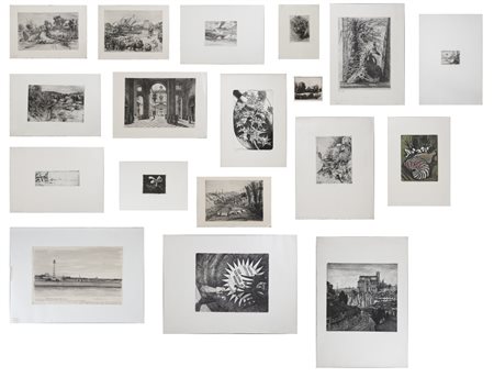 BIANCHI BARRIVIERA LINO (1906 - 1985) - Lotto composto da n. 17 fogli.