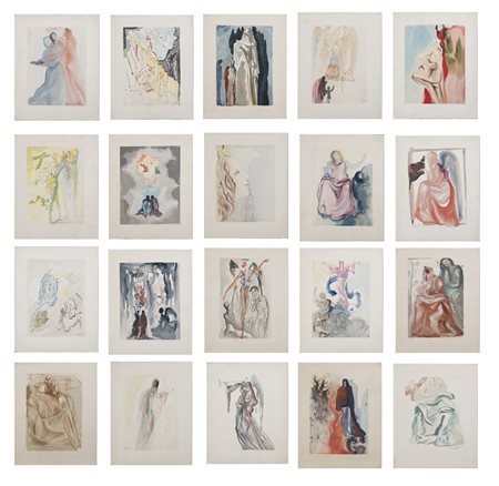 DALI' SALVADOR (1904 - 1989) - Lotto composto da n.20 fogli.