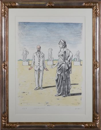 DE CHIRICO GIORGIO (1888 - 1978) - Il filosofo e la musa.
