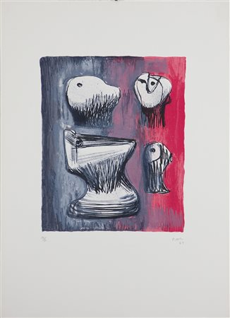 MOORE HENRY (1898 - 1986) - Reclining Figure - Right.