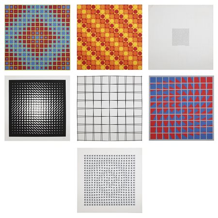 GRAV (Groupe de Recherche d'Art Visuel)  - Grav, Groupe de recherche d'art visuel 1960-1968. (6 fogli).