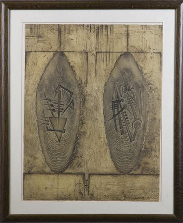 POMODORO ARNALDO (n. 1926) - Due scudi.