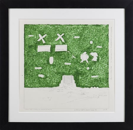 BARUCHELLO GIANFRANCO (n. 1924) - Palazzo degli intestini con chioma di Berenice.