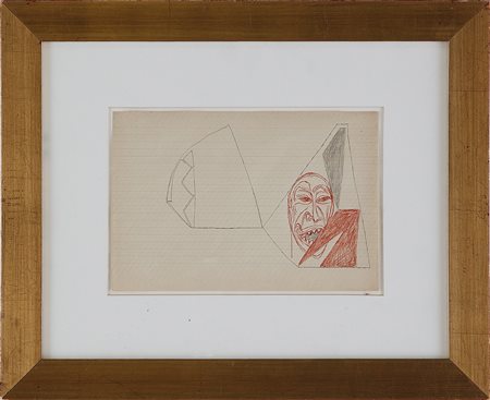 PALADINO MIMMO (n. 1948) - Senza titolo.