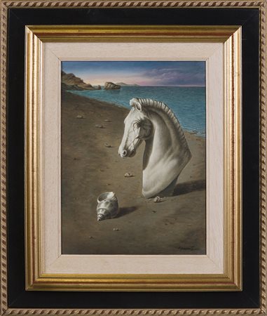 NUNZIANTE ANTONIO (n. 1956) - Verso sera in riva al mare.