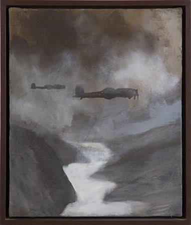 PIGNATELLI LUCA (n. 1962) - Aerei nel fiume.