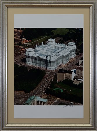 CHRISTO  (1935 - 2020) - Wrapped Reichstag, 1971-1995, Berlino.