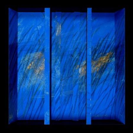 FABRIZIO MARIANI Blu 263, 2012 Pigmento blu, acrilico e pastello ad olio su...