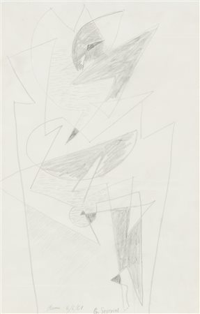 GINO SEVERINI 
Senza titolo, 1961