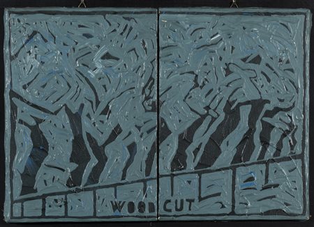 ALDO MONDINO
Wood cut, 1981