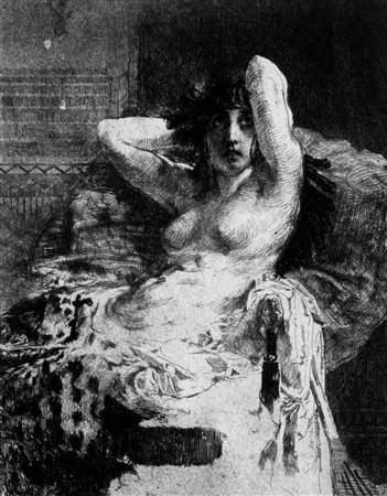 Mosè Bianchi (Monza 1840-1904)  - Lotto di quattro incisioni