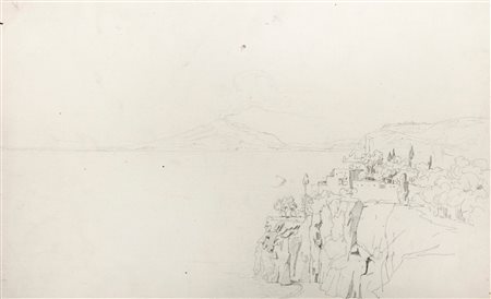 Johann Jakob Frey (Basilea 1813-Frascati 1865)  - Tre disegni di Napoli