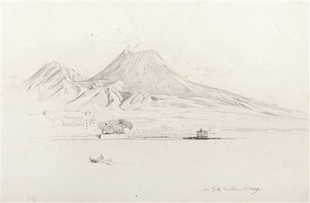 Johann Jakob Frey (Basilea 1813-Frascati 1865)  - Tre disegni di Napoli