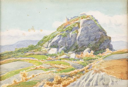 Ettore Ferrari (Roma 1845-1929)  - La Rocca di Canossa
