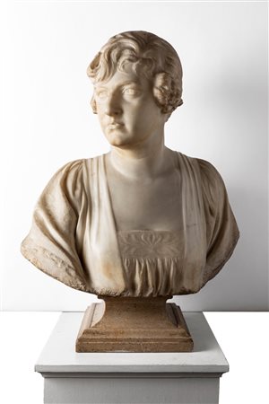 Francesco Jerace (Polistena 1854-Napoli 1937)  - Ritratto di gentildonna, Circa 1900-10