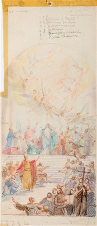 Mario Barberis (Roma 1893-1960)  - Coppia di disegni a soggetto sacro