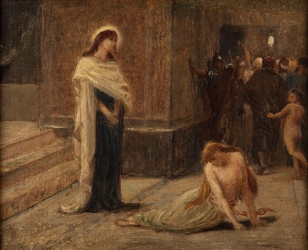 Frederick Goodall (Londra 1822-1904)  - Misery and mercy, About 1887