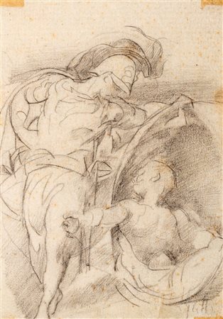 Luigi Galli (Milano 1822-Roma 1900)  - Lotto di due disegni