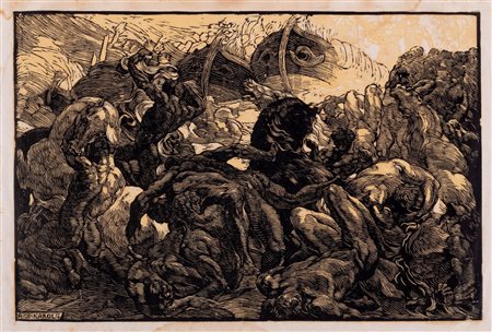 Adolfo de Carolis (Montefiore dell'Aso 1874-Roma 1928)  - L'urlo di Achille, About 1908