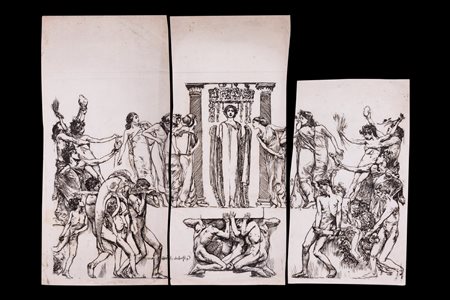 Giulio Aristide Sartorio (Roma 1860-1932)  - Allegoria dell'Egitto Moderno