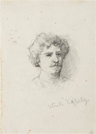 Attilio Simonetti (Roma 1843-1925)  - Ritratto di Mariano Fortuny