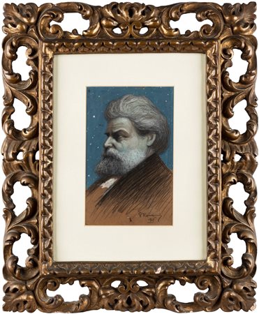 Giuseppe Rondini (Palermo 1886-Grottaferrata 1955)  - Ritratto di Giosuè Carducci, 1919