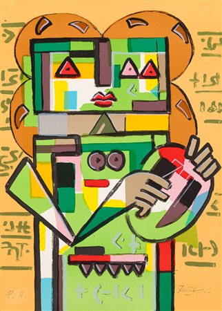 IBRAHIM KODRA (1918-2006) - Senza Titolo