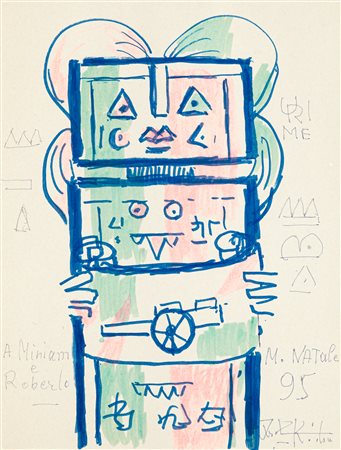 IBRAHIM KODRA (1918-2006) - Senza Titolo, 1995