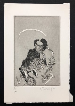 GIANCARLO CAZZANIGA (1930-2013) - Jazz Man, 2000