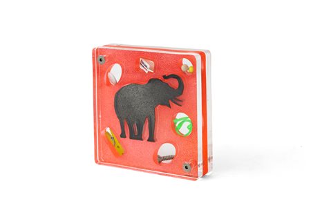 RENZO NUCARA (1955) - Stratofilm (elefante su fondo rosso)