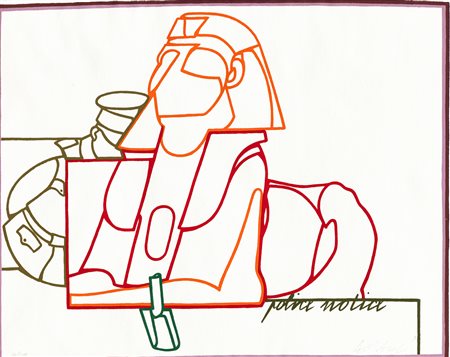 VALERIO ADAMI (1935) - Senza Titolo